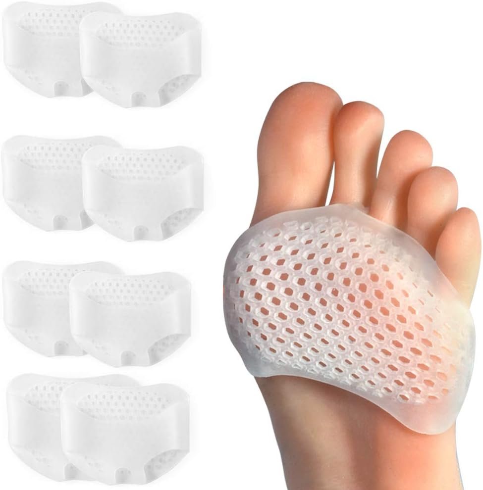 Hoogoo Toe Pads Ball of Toe Cushions Metatarsal Pads Ball of Foot Pads Callus Foot Pain Relief Bunion Forefoot Cushioning Relief Women
