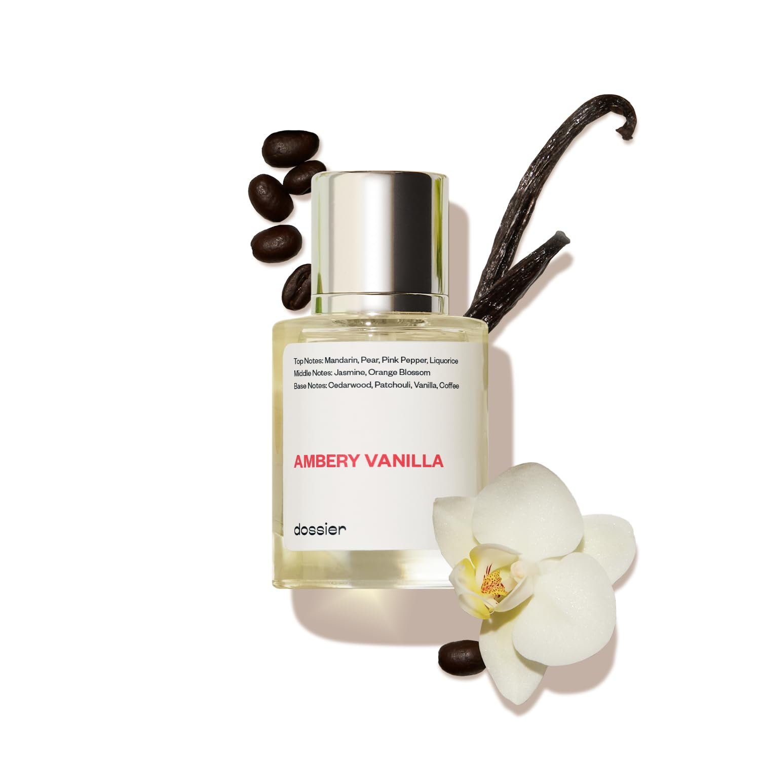 Dossier – Ambery Vanilla 1.7Oz (50ml) – Eau de Parfum – Inspired by Y S.L’s B.lack O.pium – Long-lasting Fragrance – Feminine