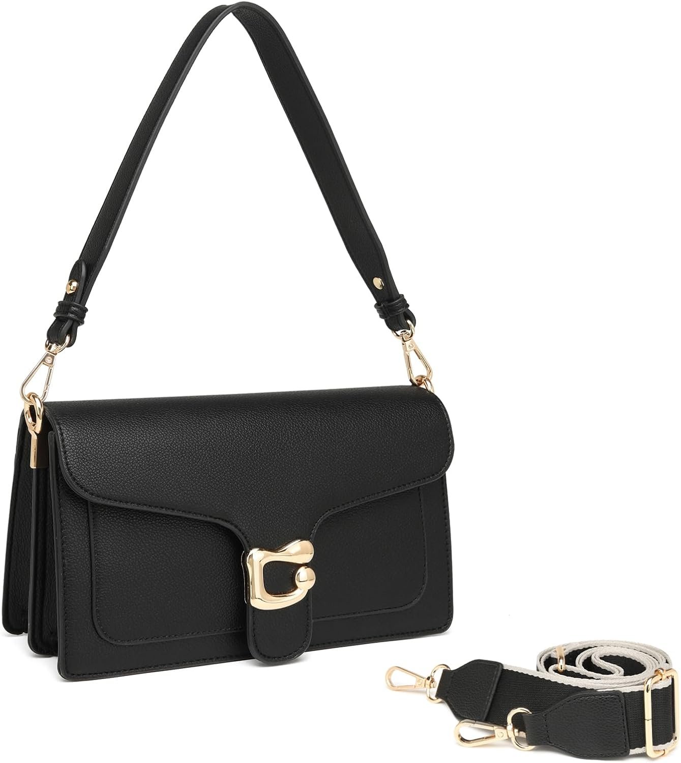 Travistar Crossbody Bags for Women Trendy – Small Cross Body Purse Shoulder Bag Leather Handbags Evening Clutch with 2 Straps | 2 detachable straps, Chic elegant design, Perfect size, Premium materials, Multiple color, Great value