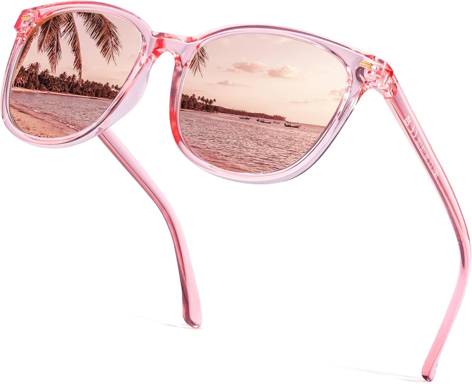 Myiaur Polarized Sunglasses for Women, Square Mirrored Trendy Shades with UV Protection Reduce Glare Sun Glasses