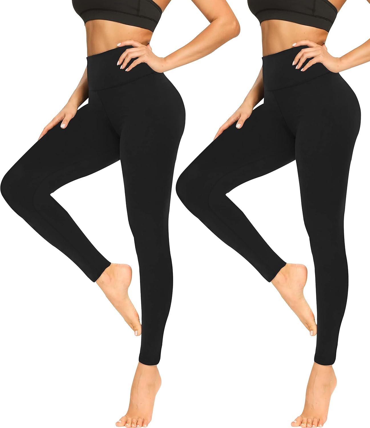 FULLSOFT Buttery Soft Leggings for Women – High Waisted Tummy Control No See Through Workout Yoga Cycling Tights Pants