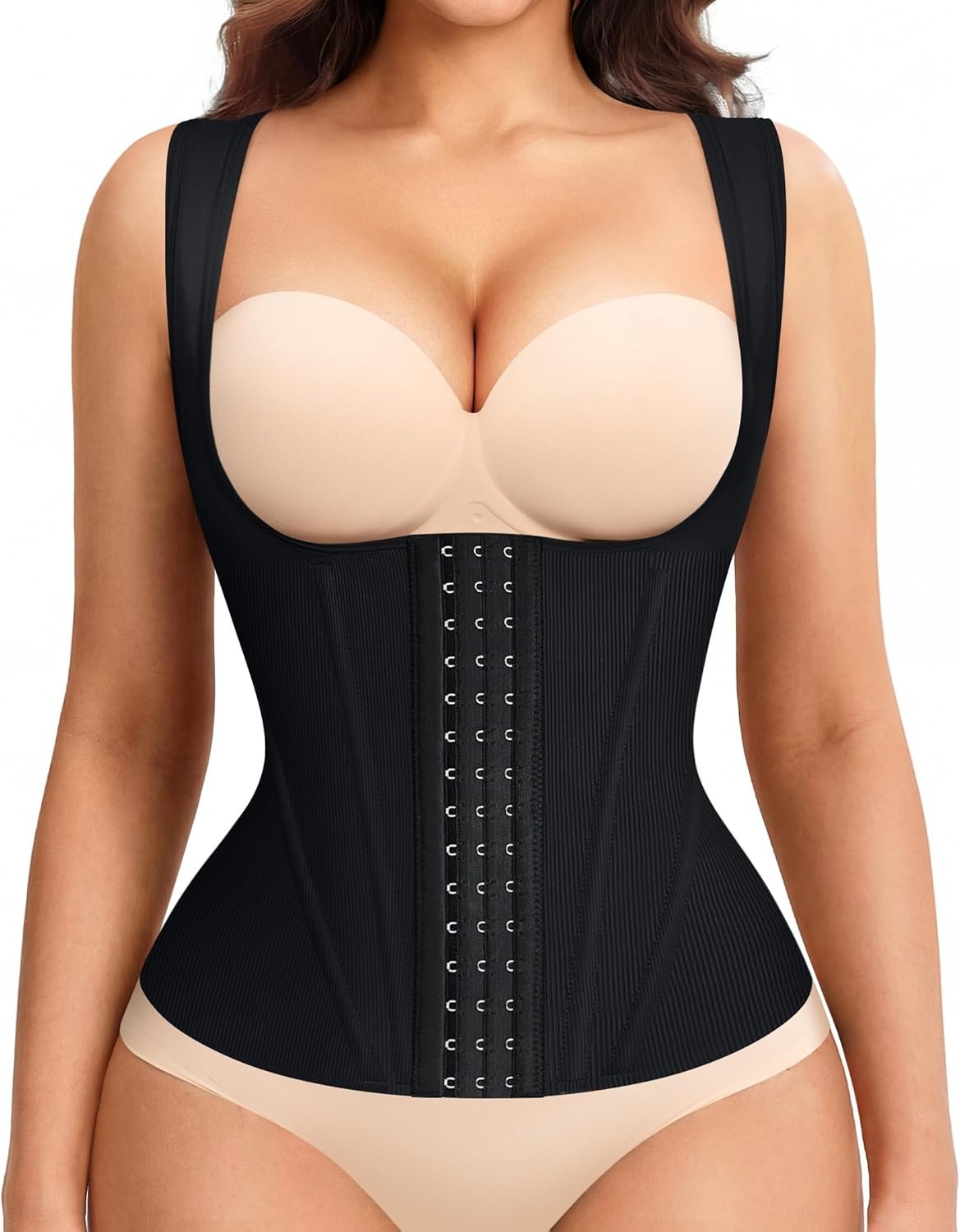 LODAY Waist Trainer for Women Corset Shapewear Tummy Control Postpartum Faja Body Shaper Waist Cincher