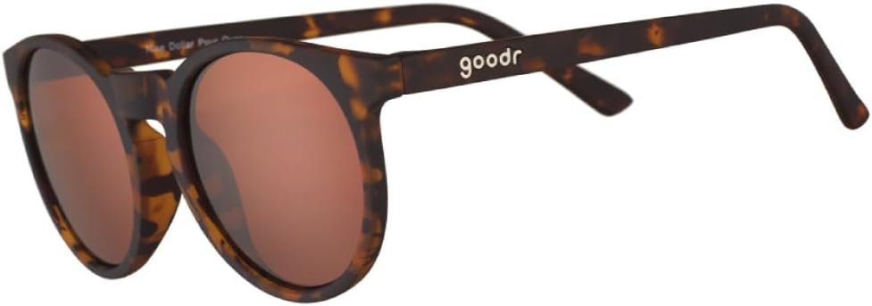goodr Polarized Round Sunglasses, Small Sized (Circle G), UV400 Protection, No Slip, No Bounce