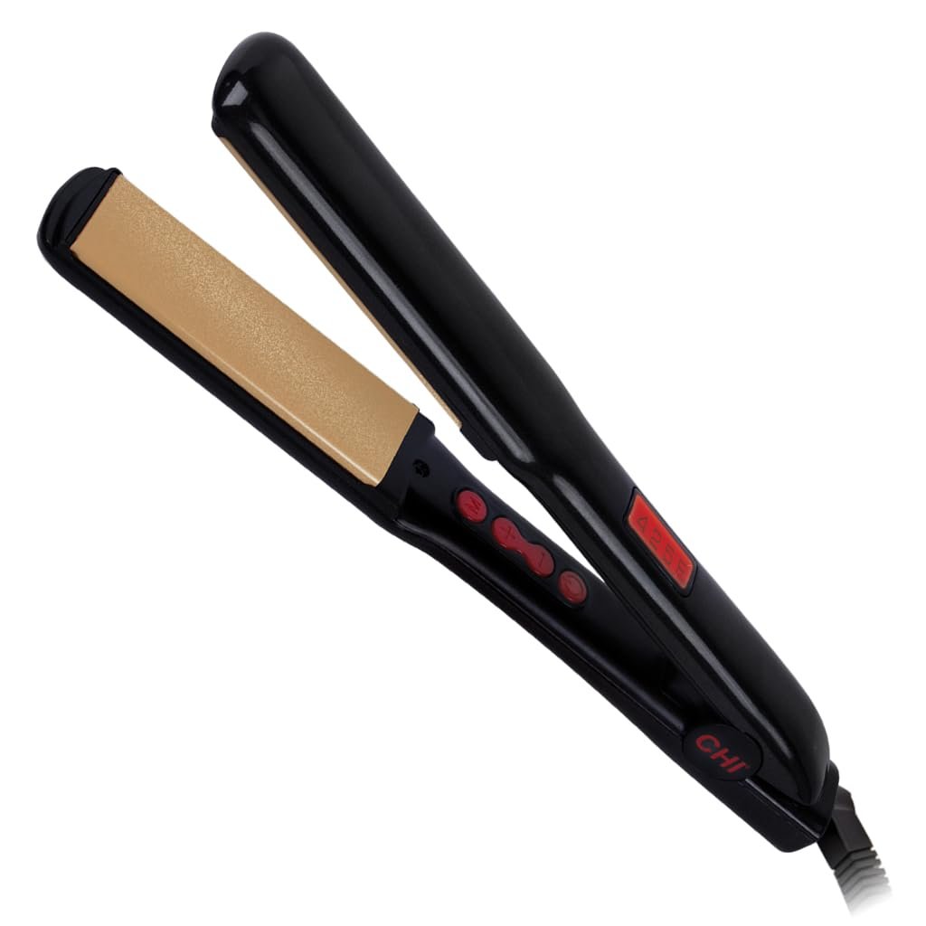 CHI G2 Titanium Infused Ceramic 1.25″ Flat Iron Hair Straightener, Digital Temperature Control, Color-Coded Heat Settings for All Hair Types, Fast Heat-Up & Smooth Frizz-Free Finish