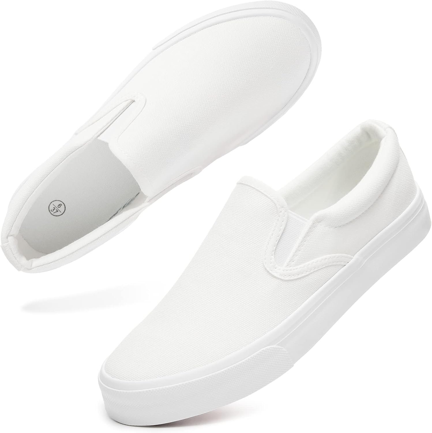 Women’s Slip on Shoes Canvas Sneakers Loafers Non Slip Shoes Low Top Casual Shoes