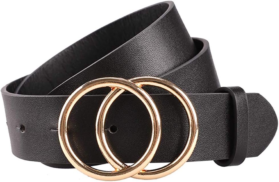 Earnda Women’s Leather Belt Fashion Soft Faux Leather Waist Belts For Jeans Dress