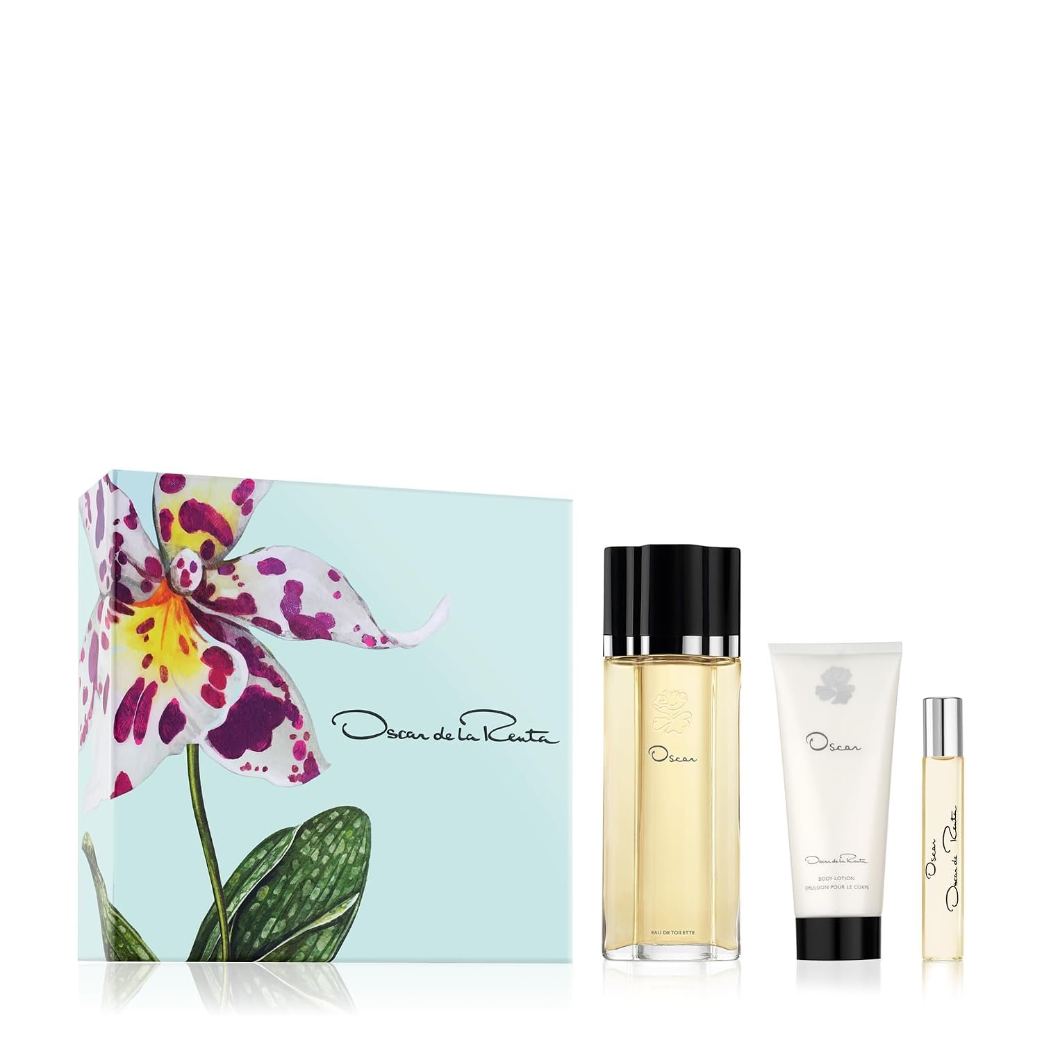 Oscar de la Renta Oscar Signature Eau de Toilette 3 Piece Gift Set for Women – 3.4 Fl. Oz., Travel Spray 0.5 Fl. Oz., and Body Lotion 3.4 Fl. Oz.