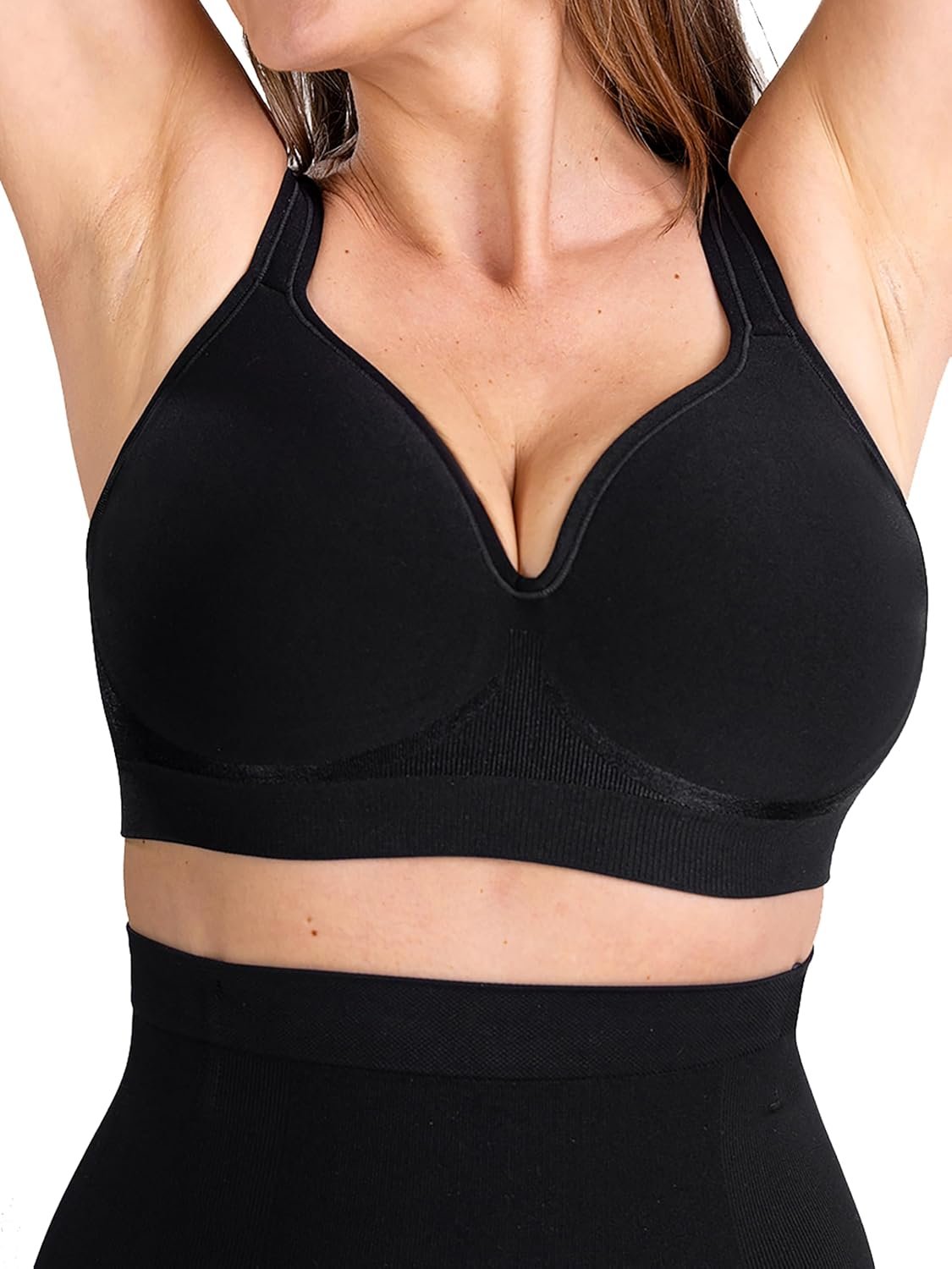 SHAPERMINT Sweetheart Bras for Women – Wireless Push Up Bra with Support, Full Coverage Seamless Bralette