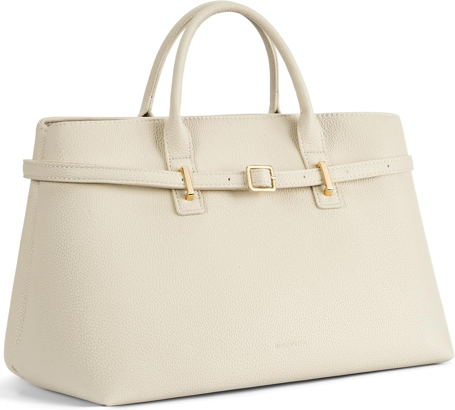 BOSTANTEN Vegan Leather Purse for Women Top Handle Purses with Gold Buckle Belt Satchel Tote Handbag with Adjustable Strap