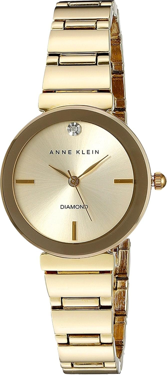 Anne Klein Women’s Genuine Diamond Dial Bracelet Watch