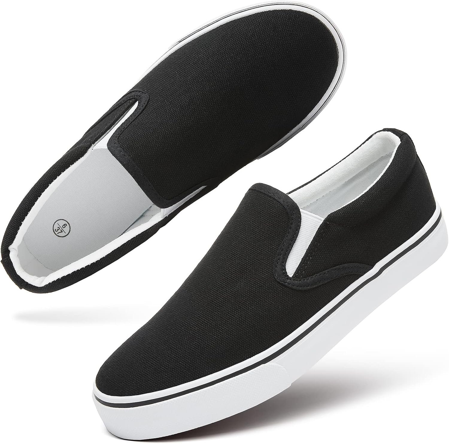 Women’s Slip on Shoes Canvas Sneakers Loafers Non Slip Shoes Low Top Casual Shoes