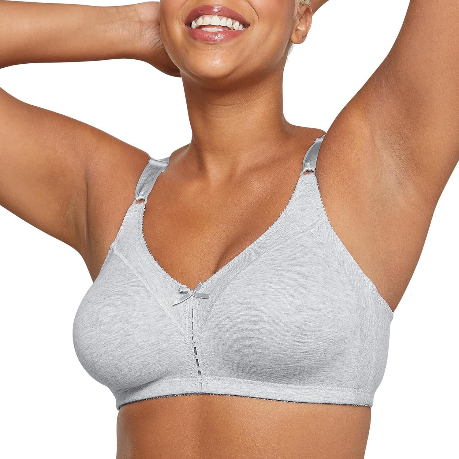 Bali Women’s Double Support Wireless Bra, Full-Coverage Cotton T-Shirt Bra, Our Best Everyday Style
