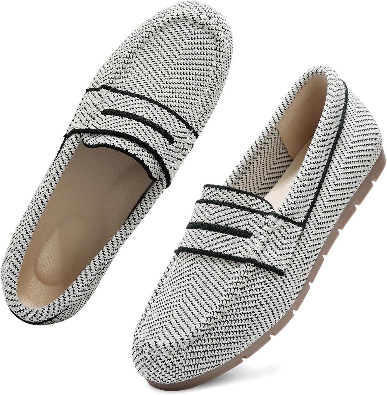 Vespiero Loafers for Women Comfortable Slip on Work Flats Shoes Womens Dressy Casual Walking Shoes