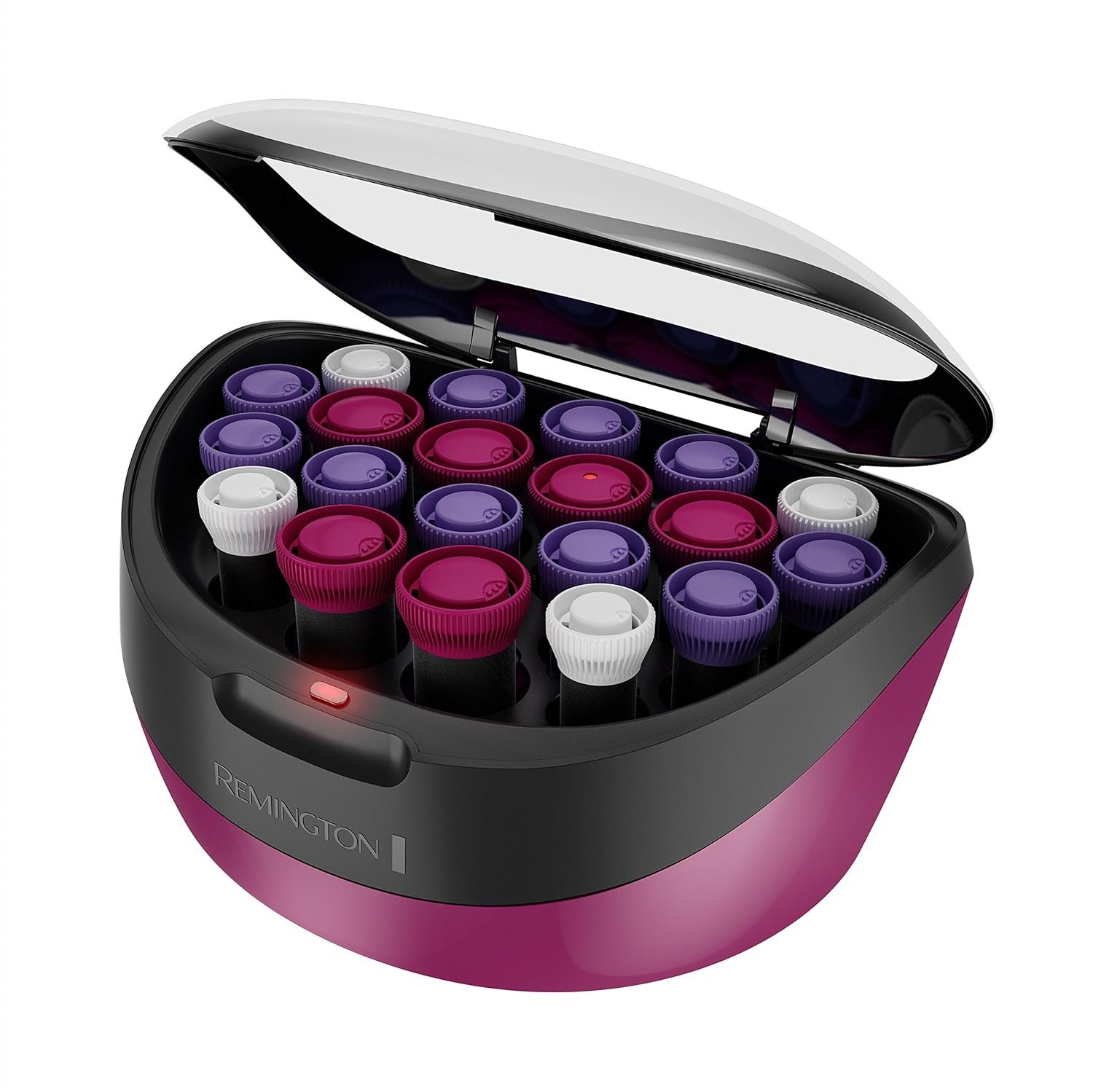 Remington Ionic Conditioning Hair Setter, 20 Velvet Hair Rollers, 6 Large (1¼”), 10 Medium (1″), 4 Small (¾”), Blowout Style Hair Curlers