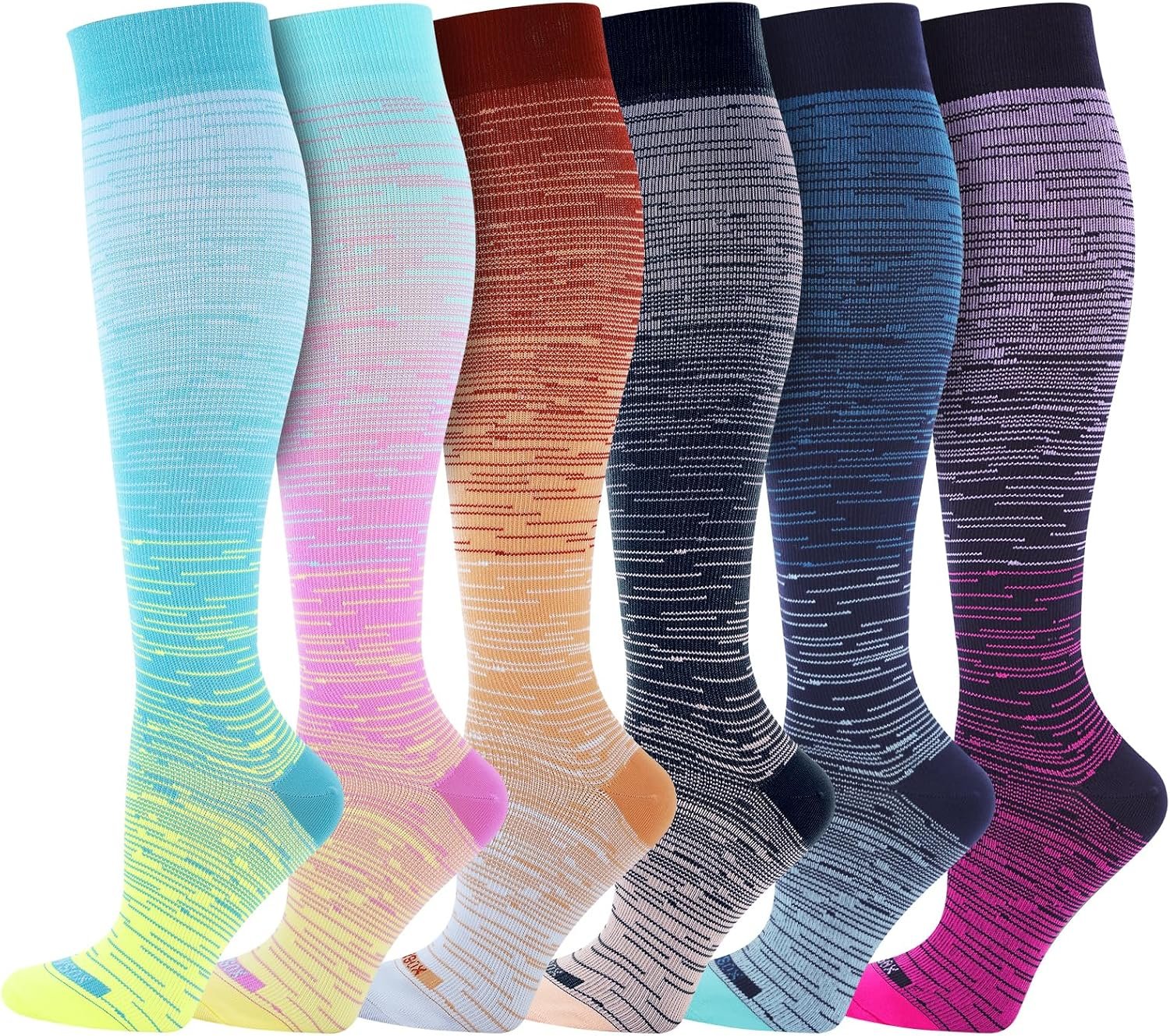 LEVSOX Compression Socks Women and Men, 20-30mmHg, Best for Nurses, Travel, Pregnancy