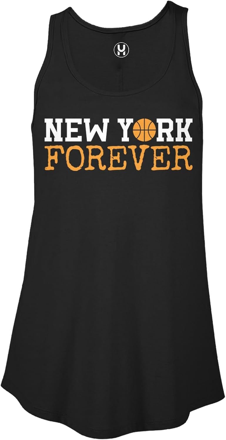 New York Forever NYC Basketball Loyal Fan Ladies Flowy Tank Top