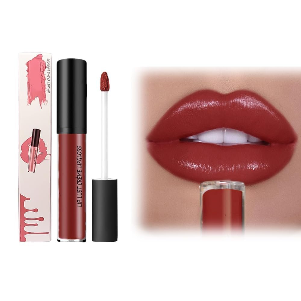 Lips Staining Lip Oil, Lips Staining Long Sweet Lasting Lips Oil Long-Lasting Moisturizing, 12 Colors Cream Texture Lipstick Long-Lasting Moisturizing Lip Oil (9#)